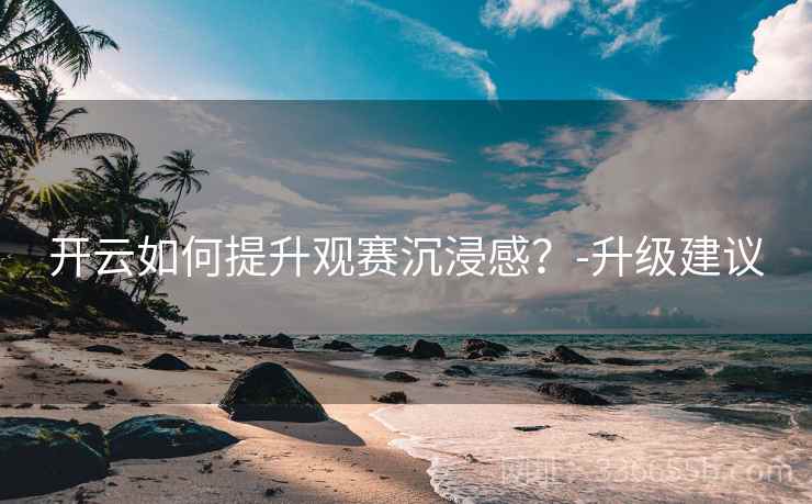 开云如何提升观赛沉浸感？-升级建议